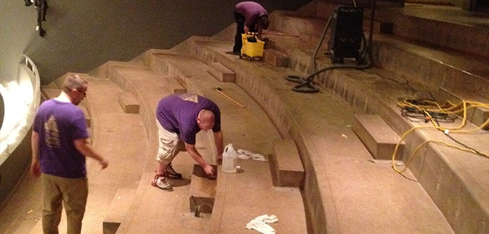 Concrete Cleaning of Auditorium