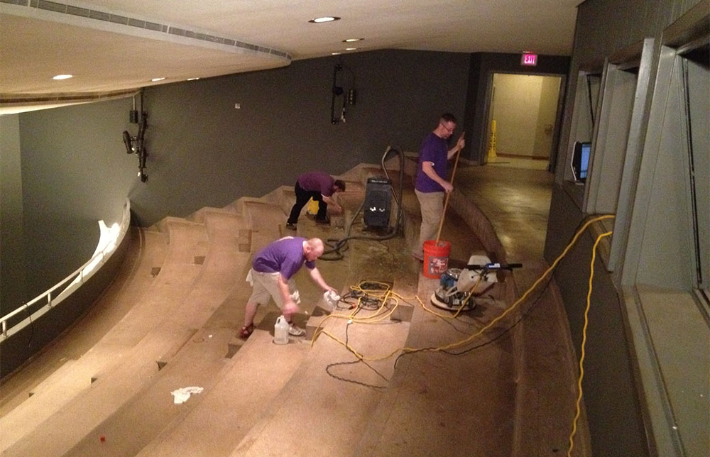 Concrete Cleaning of Auditorium Concrete Cleaning of Auditorium