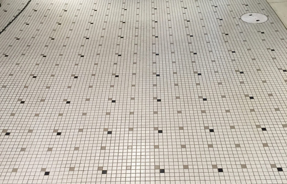 Ceramic Tile During Cleaning Ceramic Tile During Cleaning