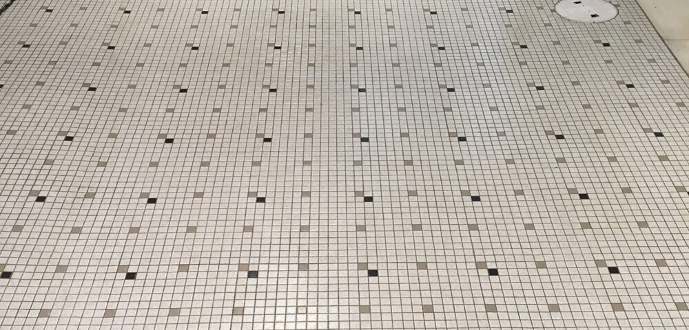 Ceramic Tile During Cleaning