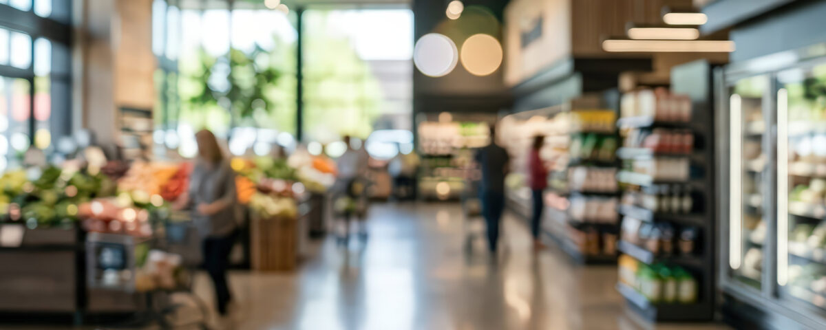 Supermarket interior