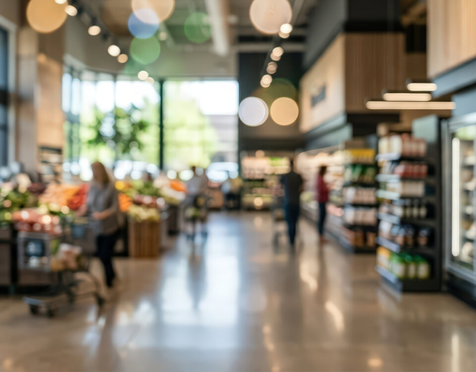 Supermarket interior